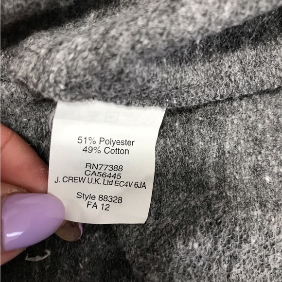 J Crew Gray Pleated Wool Dress - Picture 6 of 6